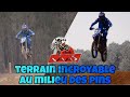 Un terrain incroyable au milieu des pins motocross de vaas