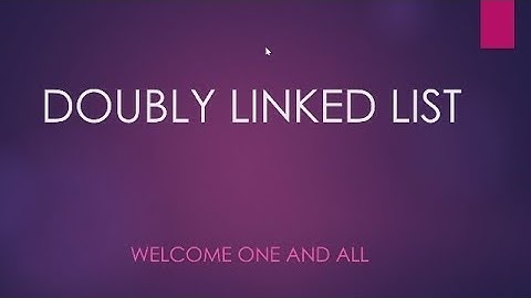 Data Structures - Doubly Linked List complete animated video | in Tamil