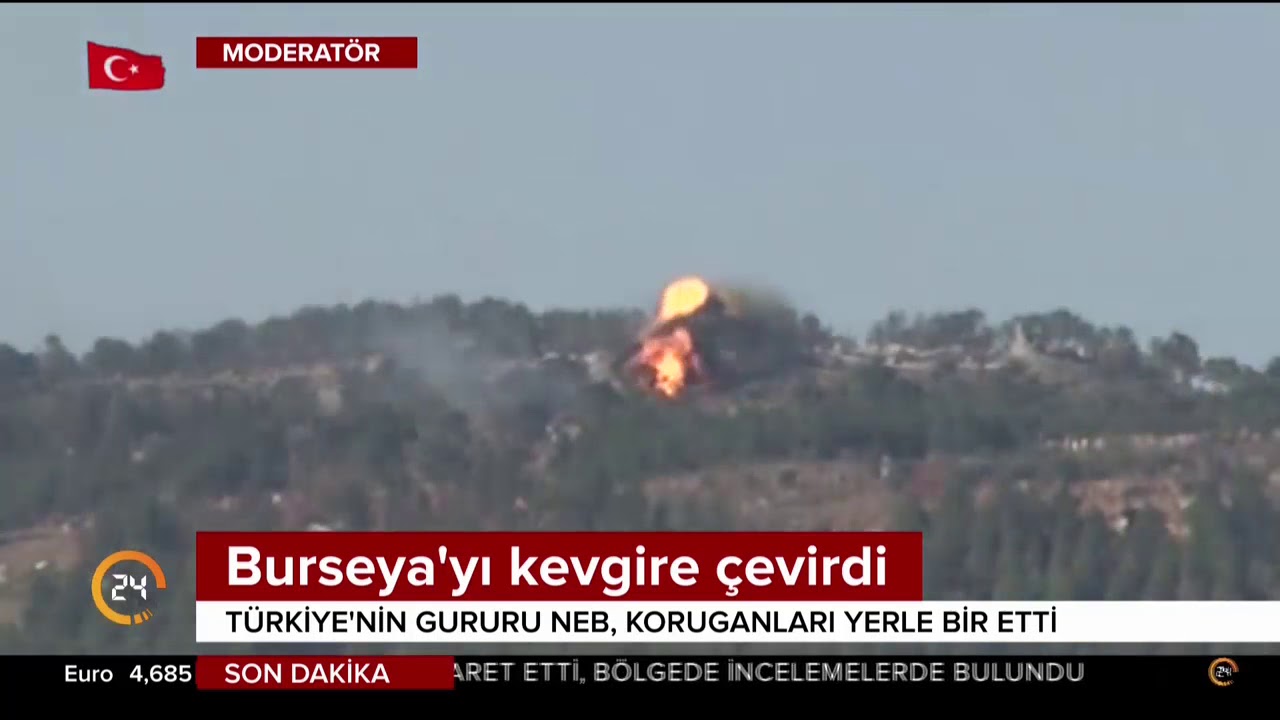 Burseya Dağı'ndaki terör mevzilerini yerle bir eden Türkiye'nin gururu 