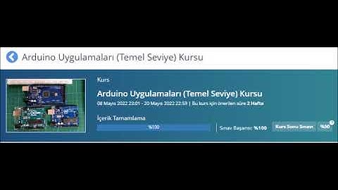 Arduino Uygulamaları (Temel Seviye) Kursu SINAV SORULARI mayıs 2022