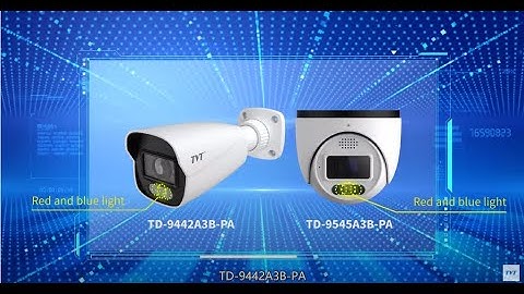 TVT 4MP Active Deterrence Camera