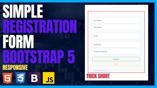 Registration Form Bootstrap 5 || Responsive Bootstrap Form