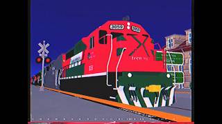 Ro-Scale Sandbox Short CSX Freight 137 - Red GP40 Night