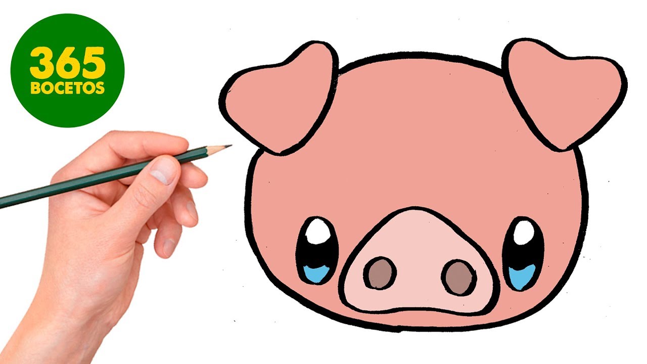 Comment Dessiner Petit Cochon Kawaii étape Par étape Dessins Kawaii Facile