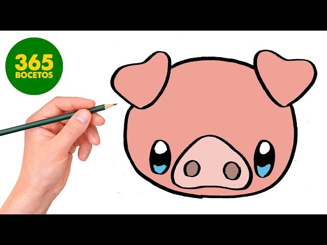 Taille crayon kawaii - Petit cochon vert - Belle De Coeur