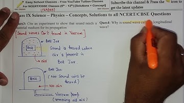 Chapter 12 : SOUND - Class 9 Physics - NCERT Page 174/175 Q:1,2,3,4,5,6 Question Solutions