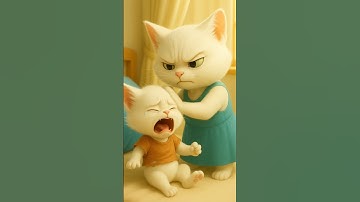 Mèo Con Bị Mẹ Kế Đánh Đuổi Ra Khỏi Nhà  #cat #meow #shortvideo