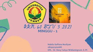 Kkn Unej Btv 3 Kelompok 60 Nabila Saffana Nurliyan 180910302066 Kkn Minggu 1