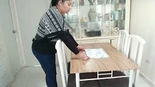 Enchulando mi casa Infonavit + Diy Reforma tu comedor + Reforma tus muebles con papel tapiz +