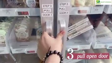 This video show you  our double door smart fridge vending machine how to work.