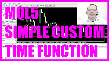 MQL5 TUTORIAL SIMPLE CUSTOM TIME FUNCTION