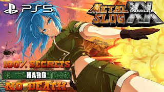 Metal Slug XX PS5 - ALL SECRETS Speedrun HARD No Death [Leona]
