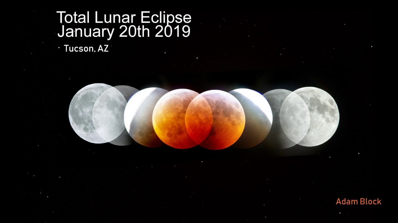 Total Lunar Eclipse January 20th 2019 - YouTube