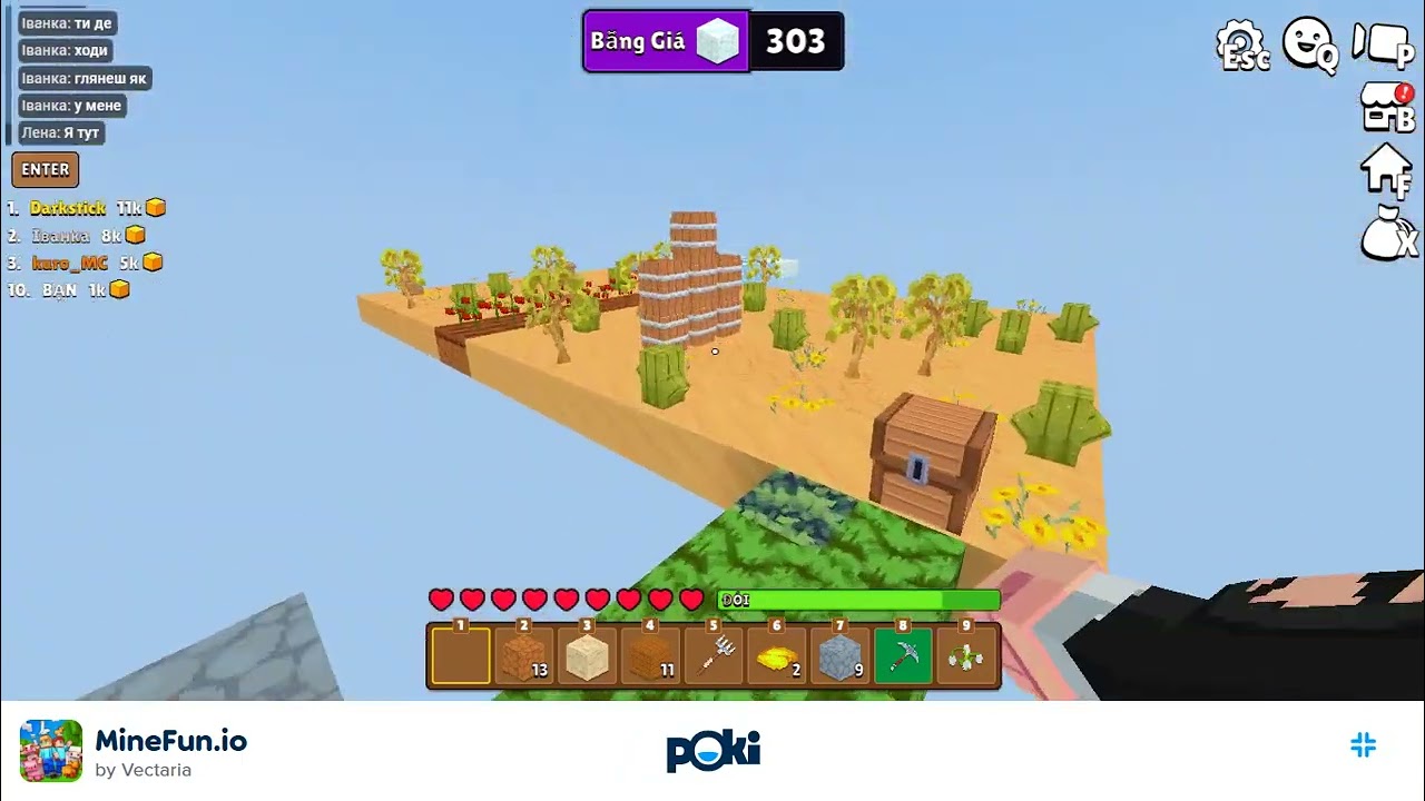 One Block & Infection Mode in Minefun.io – Thrilling Survival Challenge! | Thyvy Tv