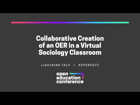 Collaborative OER creation