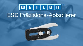 Abisolieren feinster Drähte | Bereich 0,12 - 0,8 mm | WEICON TOOLS ESD Präzisions-Abisolierer