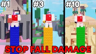 10 Ways to Stop Fall Damage in Roblox Bedwars