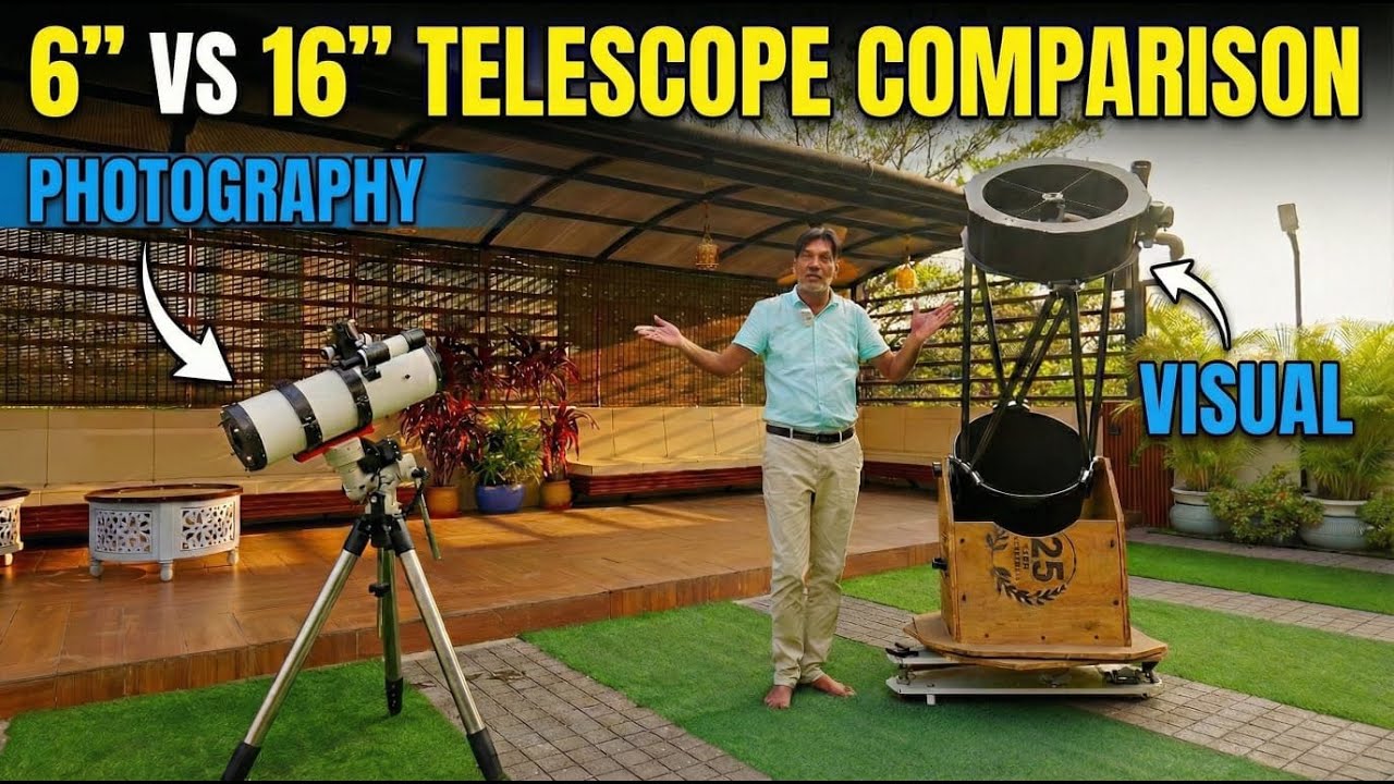 IS BIGGER BETTER? 6 vs 16 inch telescope comparison