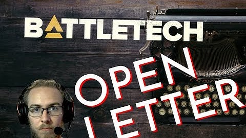Open Letter to Battletech Companies, Catalyst Game Labs and Fanatics