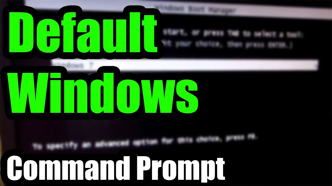 Update How to set an Operating System as default (bcdedit, Windows)