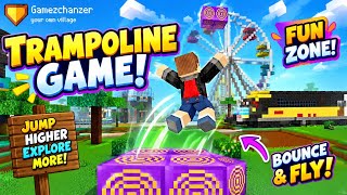 TRAMPOLINE GAME! 😱 JUMP HIGH & FLY in Block Craft 3D! screenshot 5