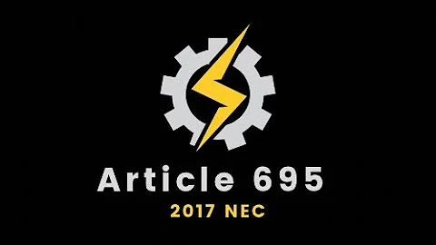 NEC Exam Tips - Article 695 - Digital Flash Card