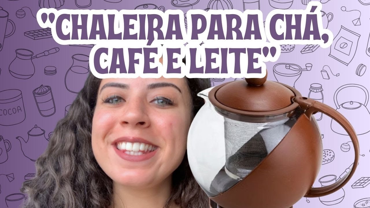 FAZENDO CHÁ NA CHALEIRA BULE DE VIDRO INFUSOR