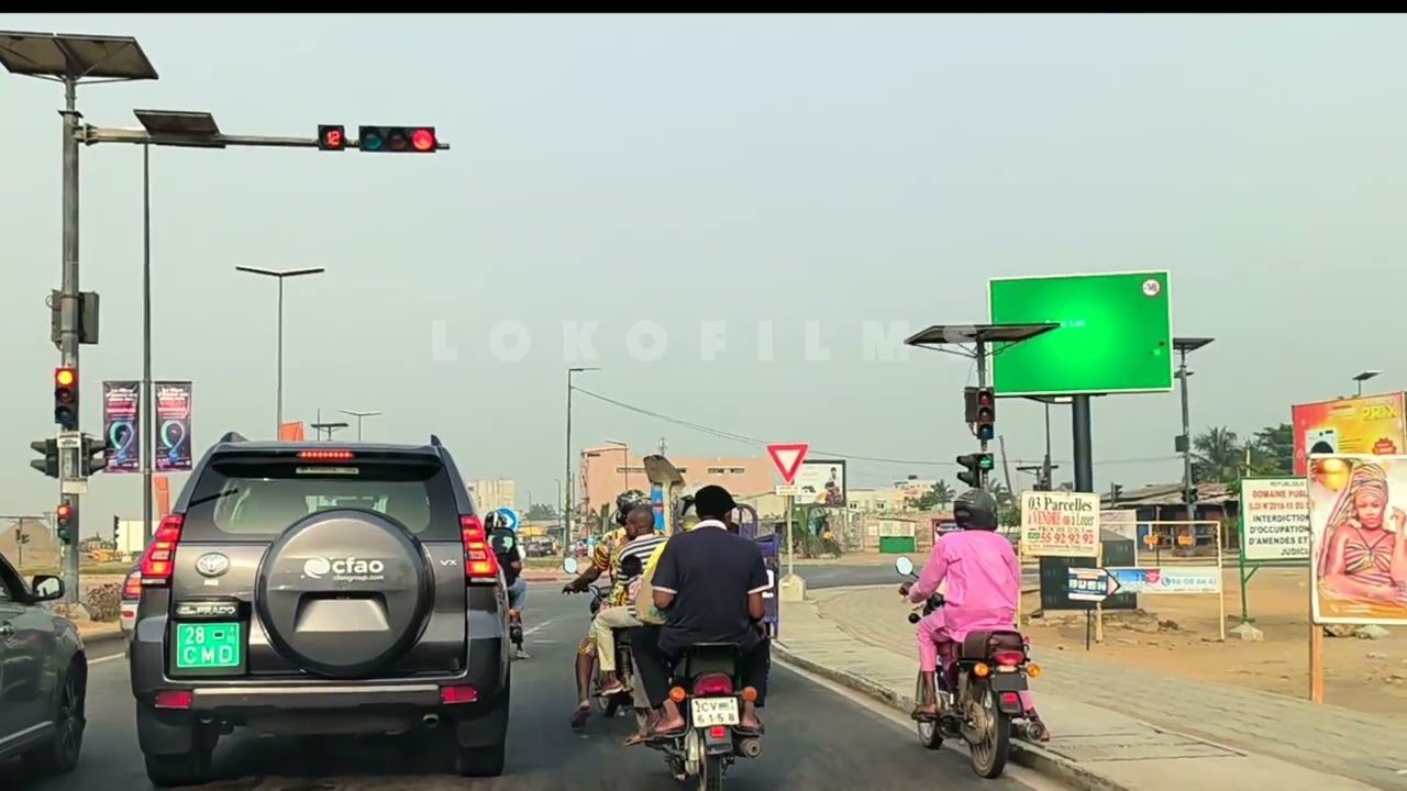 Caméra embarquée dans Cotonou