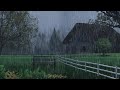 Relaxing Rain Sounds - The Sounds Of Rain And Thunder On Roof Of Village House To Fall Asleep Fast