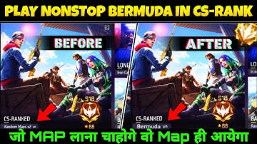 How To Get NONSTOP BERMUDA Map In Cs-Rank | Only BERMUDA MAP cs rank | Bermuda Map Kaise Laye Cs