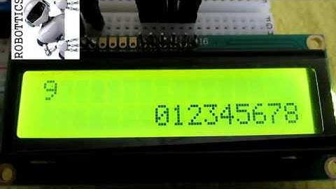 Scroll de números en LCD 16x2
