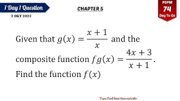 Composite Function Find Outside Function Example