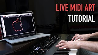 How I Draw With a Piano // Live MIDI Art Tutorial