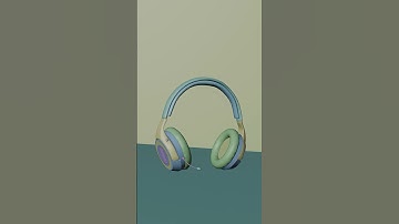 Headphone modeling in blender 3d.🎧
