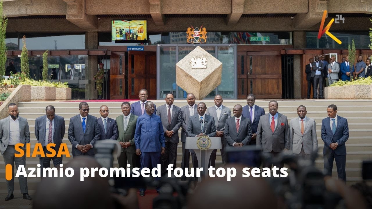 Azimio Signature Collection Azimio promised four top seats in government - YouTube