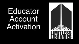Limitless Libraries-Educator Account
