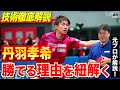 【技術解説】丹羽孝希選手の凄さを元全日本２位のトクさんが徹底解説！！