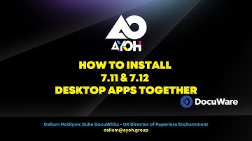 How To Install Both 7.11 & 7.12 DocuWare Desktop Apps and Workflow Designer | ADMIN TIP