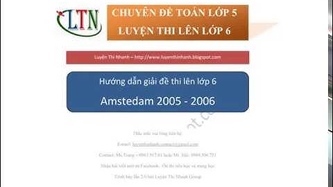 Giải đề môn toán học kì 1 năm 2005-2006 năm 2024