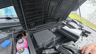 What I carry in the frunk.