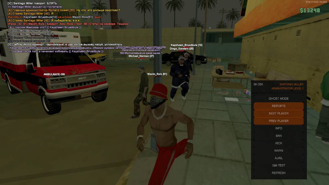 Diego Sanders - nRP, I-Pizza.