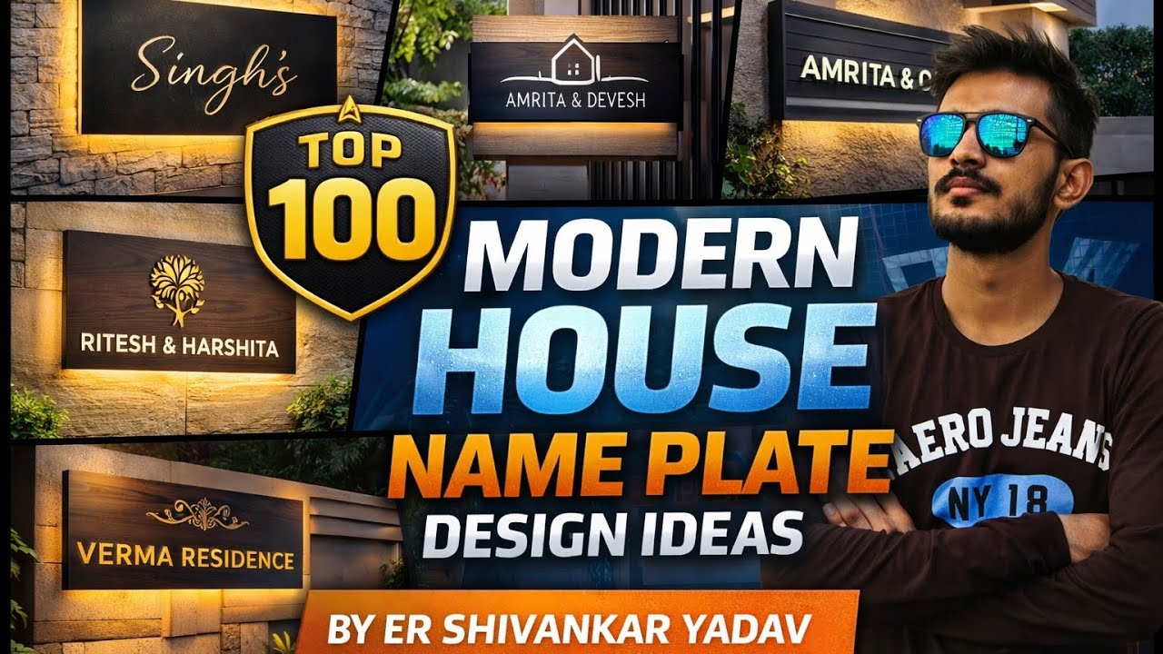 Top 100 Stylish House Name Plate Design Ideas|Latest Stylish Nameplate Designs 2026|Luxury designs