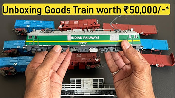 ABSOLUTELY STUNNING HO Scale Indian Goods Train 🚂 | Electricity ⚡️ Powered