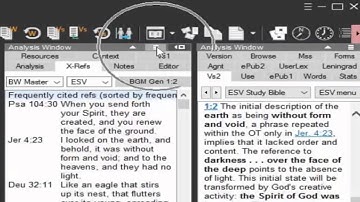 BibleWorks Workshop Part 2_8 -- Configuring the Two Column Analysis Window
