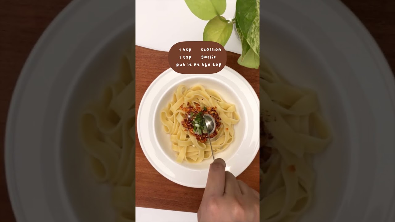 Garlic Chili Oil Noodles tiktok yowwhatspoppin