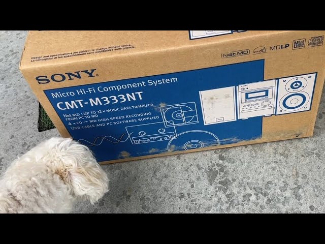 New Old Stock : Sony CMT-M333NT Minidisc Review - YouTube