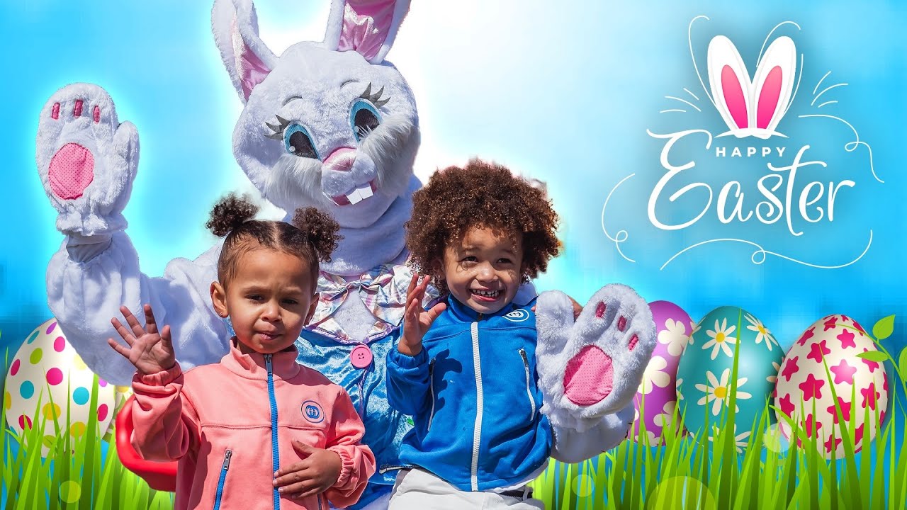 Bella and Adonis First Time Meeting the Easter Bunny Gone Wrong YouTube