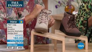 Bzees Brooklyn Machine Washable Wedge Ankle Boot