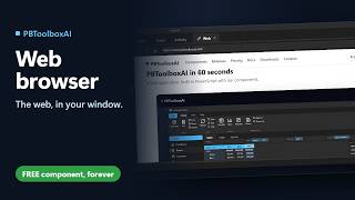 Web browser for PowerBuilder – The web, in your window (free) | PBToolboxAI