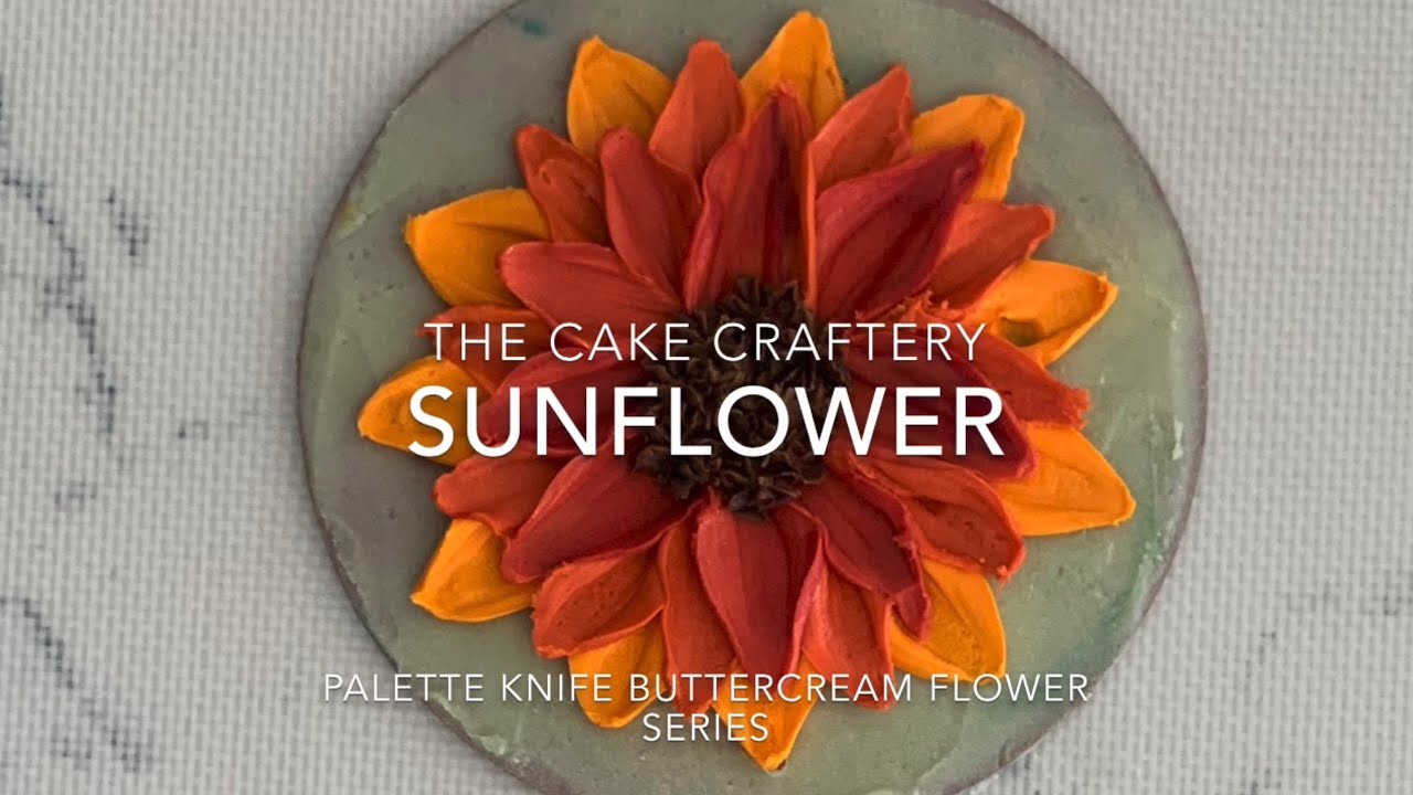 How To Make A Palette Knife Sunflower YouTube